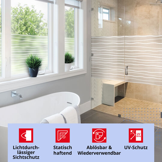 Fensterfolie static Waves image number null